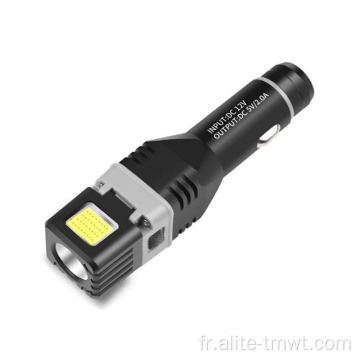 Mini Torch Car Charger Lampe de poche